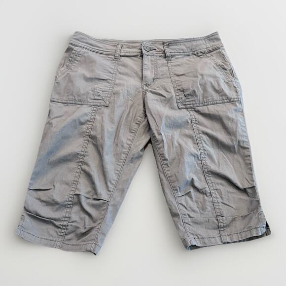 Prana Women's Gray Cargo Shorts - Picture 1 of 10